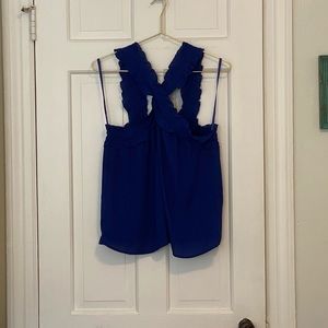 J. Crew blue blouse